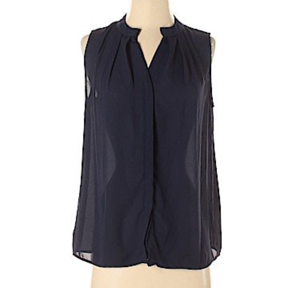 Collective Concepts Sleeveless Button-Down Shirt